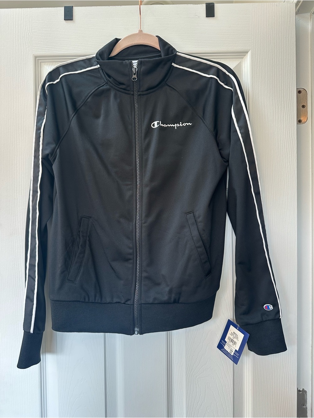 NWT Champion Women's Black Zip-Front Track Jacket